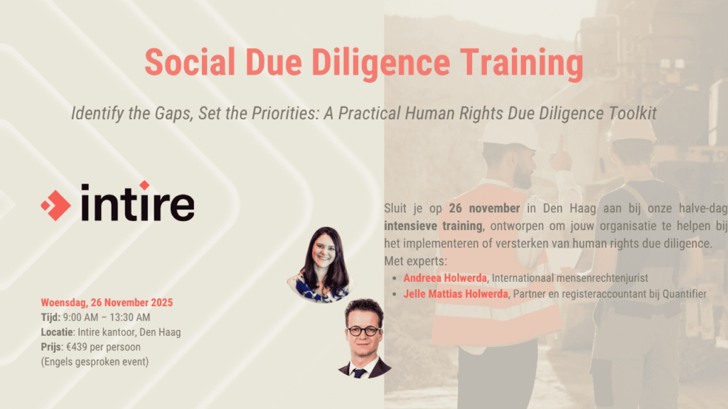 Intire Definition Social Due Diligence Training - Intire