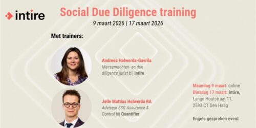 Serie trainingen over Social Due Diligence