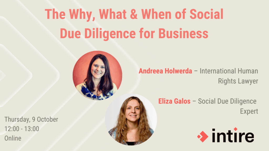 Intire Definition Webinar: Why what & when of Social Due Diligence for Business (Oct ...